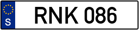 Truck License Plate
